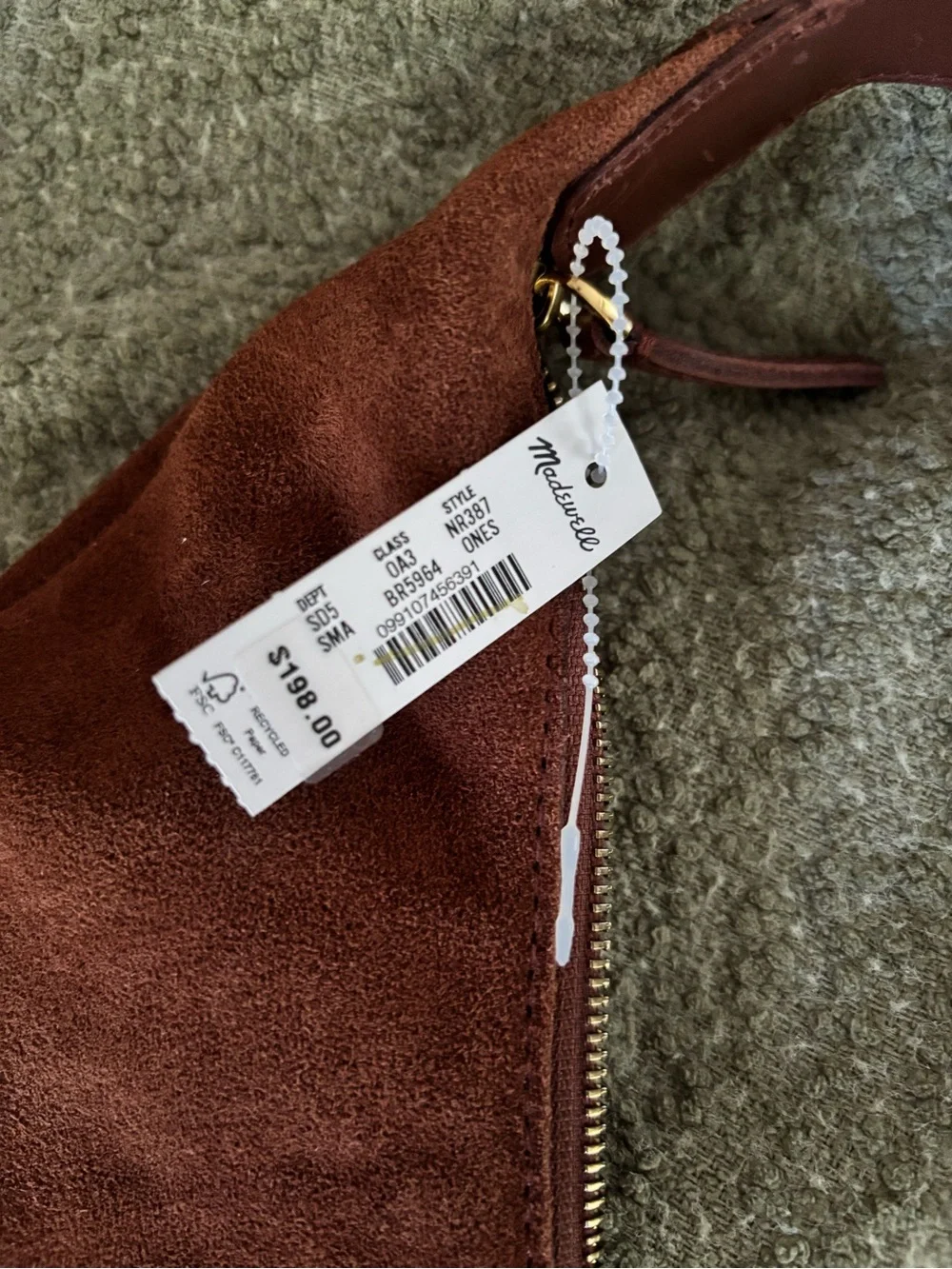 Madewell nwt suede